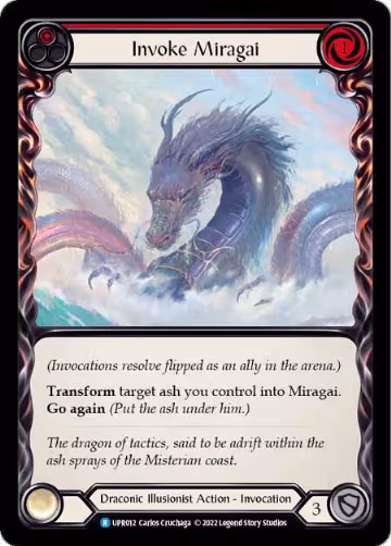 Invoke Miragai // Miragai (UPR012), Uprising — Flesh & Blood card price