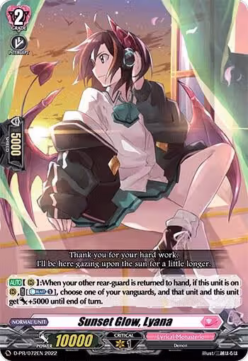 Sunset Glow, Lyana (D-PR/072EN), D Promo Cards — Vanguard card price