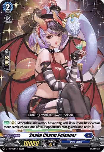 Snake Charm Poisoner (D-PR/068EN), D Promo Cards — Vanguard card price