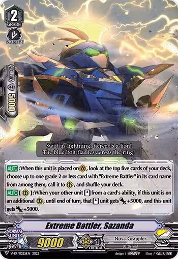 Extreme Battler, Sazanda (V-PR/0225EN), V Promo Cards — Vanguard card price
