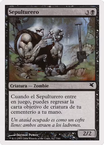 Gravedigger (Spanish) - "Sepulturero" (F7), Magic Encyclopedia 2005 (Salvat/Hachette) — Magic card price