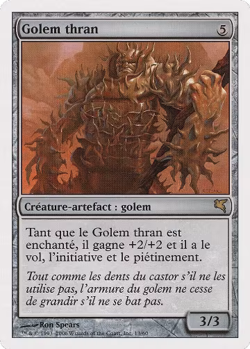 Thran Golem (French) - "Golem thran" (G13), Magic Encyclopedia 2005 (Salvat/Hachette) — Magic card price