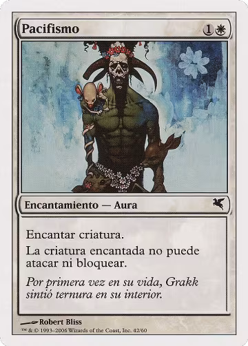 Pacifism (Spanish) - "Pacifismo" (G42), Magic Encyclopedia 2005 (Salvat/Hachette) — Magic card price