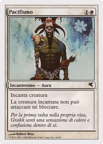Pacifism (Italian) - "Pacifismo" (G42), Magic Encyclopedia 2005 (Salvat/Hachette) — Magic card price