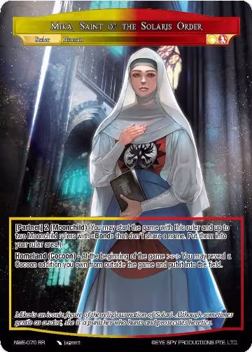 Mika, Saint of the Solaris Order (NWE-070 RR), A New World Emerges — Force of Will card price
