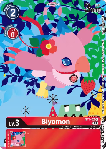 Biyomon (Tamer's Card Set 2 Floral Fun) (ST1-02 C), Starter Deck 01: Gaia Red — Digimon card price