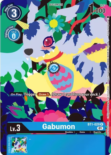 Gabumon - BT1-029 (Tamer's Card Set 2 Floral Fun) (BT1-029 R), Release Special Booster 1.0 — Digimon card price