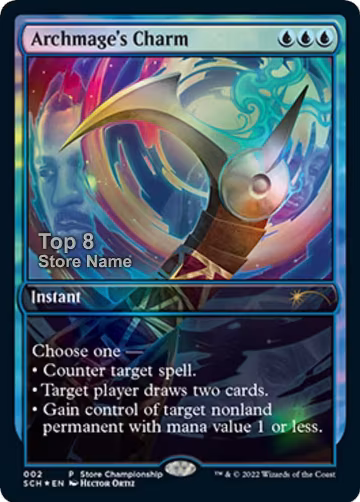 Archmage's Charm (Top 8) (2), Game Day & Store Championship Promos — Magic card price