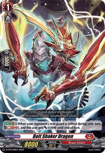 Bolt Shaker Dragon (D-PR/078EN), D Promo Cards — Vanguard card price