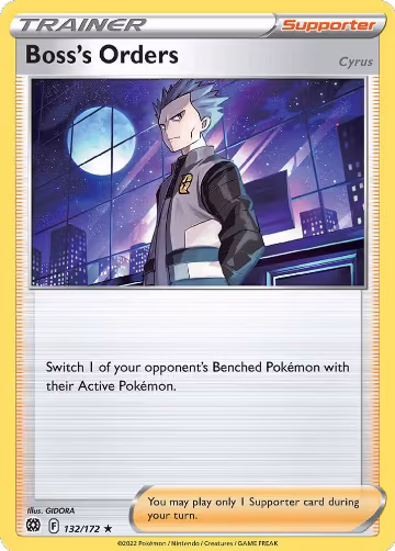 Boss's Orders [Cyrus] - 132/172 (132/172), Deck Exclusives — Pokémon card price