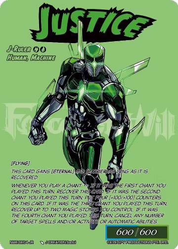 Grandfather's Research Project // Justice (Secret) (NWE-SEC4 JR), A New World Emerges — Force of Will card price