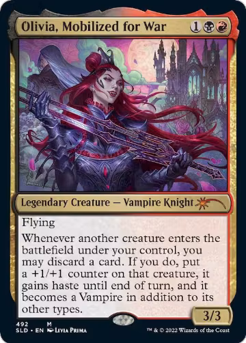 Olivia, Mobilized for War (492), Secret Lair Drop Series — Magic card price