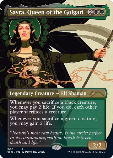 Savra, Queen of the Golgari (500), Secret Lair Drop Series — Magic card price