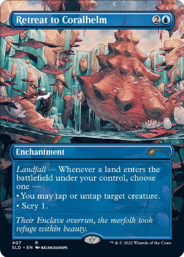Retreat to Coralhelm (Borderless) (407), Secret Lair Drop Series — Magic card price