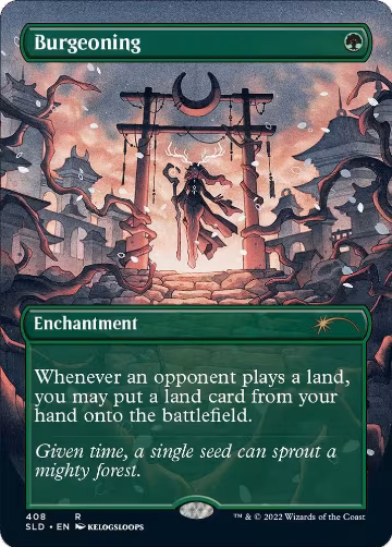 Burgeoning (Borderless) (408), Secret Lair Drop Series — Magic card price