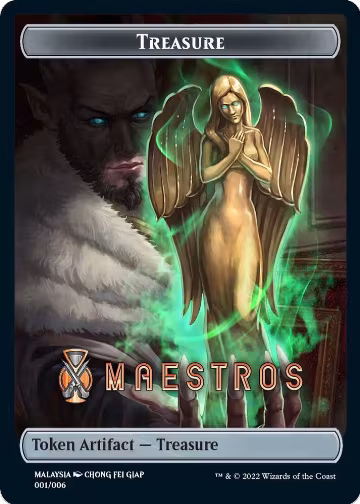 Treasure Token (Maestros) [SEA Exclusive] (1), Streets of New Capenna — Magic card price