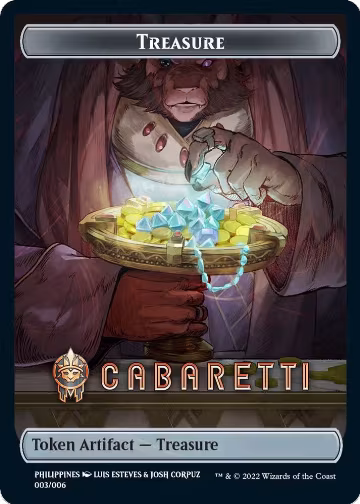 Treasure Token (Cabaretti) [SEA Exclusive] (3), Streets of New Capenna — Magic card price