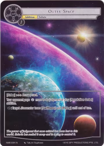 Outer Space (Full Art) (NWE-094 N), A New World Emerges — Force of Will card price