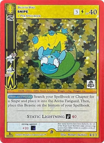Snipe (Pin Club Wilderness Mystery Collection) (4/13), Miscellaneous Promos — MetaZoo card price