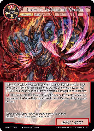 Leowulf, Undefeated Warrior (NWE-017 SR), A New World Emerges — Force of Will card price
