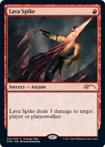 Lava Spike (1), Pro Tour Promos — Magic card price