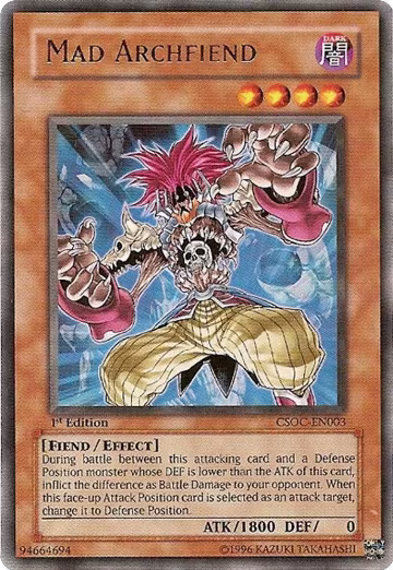 Mad Archfiend (CSOC-EN003), Crossroads of Chaos — Yu-Gi-Oh! card price