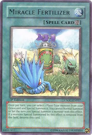 Miracle Fertilizer (CSOC-EN057), Crossroads of Chaos — Yu-Gi-Oh! card price