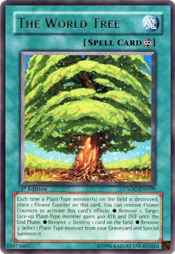 The World Tree (CSOC-EN059), Crossroads of Chaos — Yu-Gi-Oh! card price