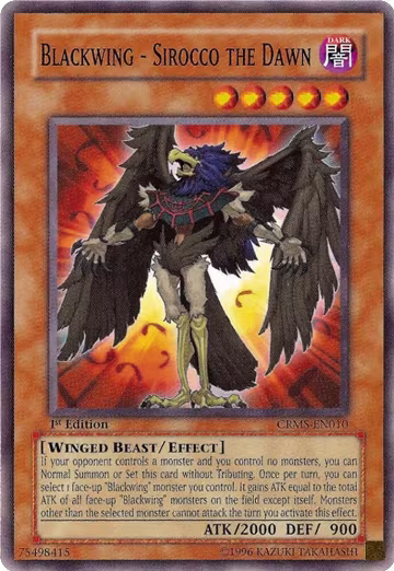 Blackwing - Sirocco the Dawn (CRMS-EN010), Crimson Crisis — Yu-Gi-Oh! card price