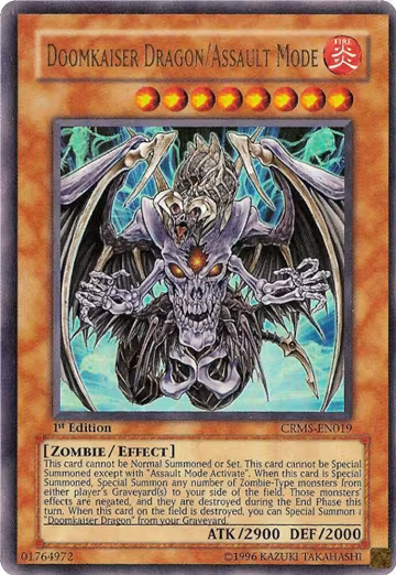Doomkaiser Dragon/Assault Mode (CRMS-EN019), Crimson Crisis — Yu-Gi-Oh! card price