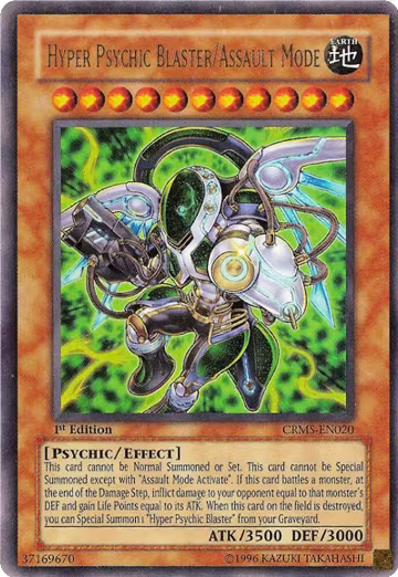 Hyper Psychic Blaster/Assault Mode (CRMS-EN020), Crimson Crisis — Yu-Gi-Oh! card price