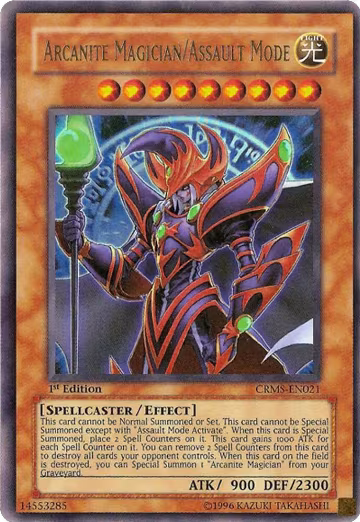 Arcanite Magician/Assault Mode (CRMS-EN021), Crimson Crisis — Yu-Gi-Oh! card price