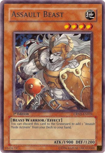 Assault Beast (CRMS-EN024), Crimson Crisis — Yu-Gi-Oh! card price