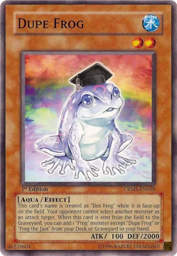Dupe Frog (CRMS-EN028), Crimson Crisis — Yu-Gi-Oh! card price