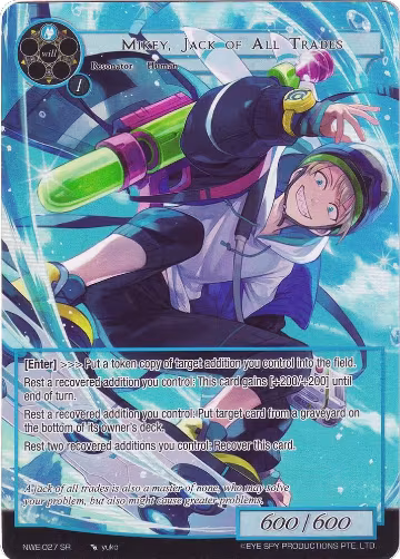 Mikey, Jack of All Trades (Full Art) (NWE-027 SR), A New World Emerges — Force of Will card price