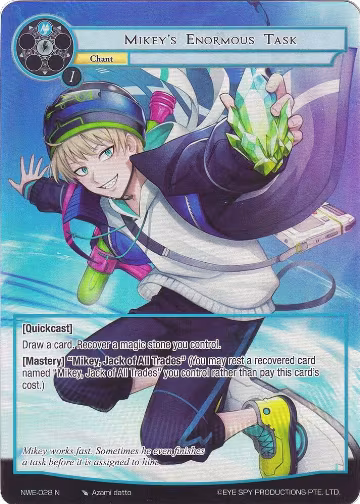 Mikey's Enormous Task (Full Art) (NWE-028 N), A New World Emerges — Force of Will card price