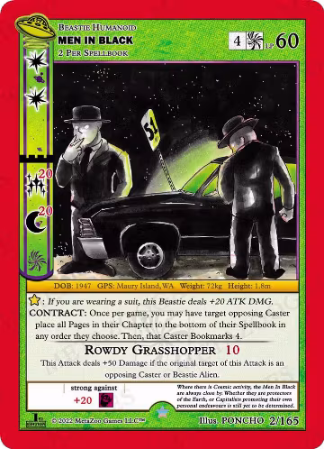 Men In Black (002/165), First Edition — MetaZoo card price