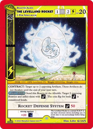 The Levelland Rocket (006/165), First Edition — MetaZoo card price