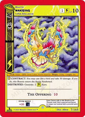 Wakinyan (007/165), First Edition — MetaZoo card price