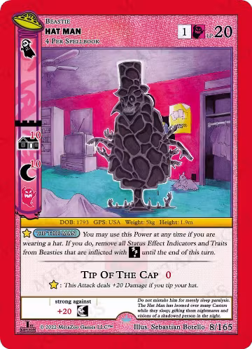Hat Man (008/165), First Edition — MetaZoo card price
