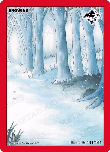 Snowing (151/165), First Edition — MetaZoo card price
