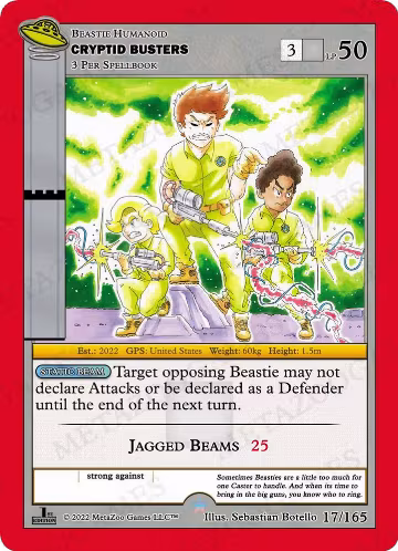 Cryptid Busters (017/165), First Edition — MetaZoo card price