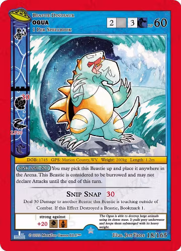 Ogua (018/165), First Edition — MetaZoo card price