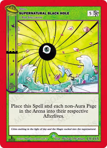 Supernatural Black Hole (019/165), First Edition — MetaZoo card price