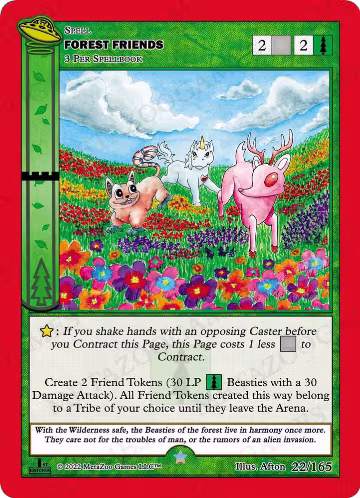 Forest Friends (022/165), First Edition — MetaZoo card price