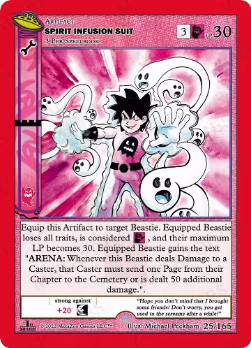 Spirit Infusion Suit (025/165), First Edition — MetaZoo card price