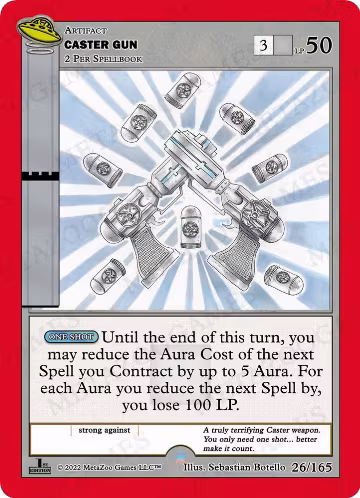 Caster Gun (026/165), First Edition — MetaZoo card price