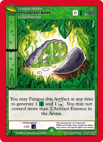 Opalescent Moss (032/165), First Edition — MetaZoo card price