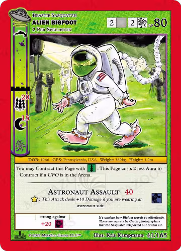 Alien Bigfoot (041/165) — card price