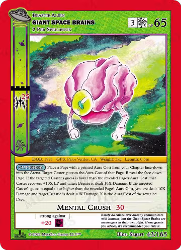 Giant Space Brains (043/165), First Edition — MetaZoo card price
